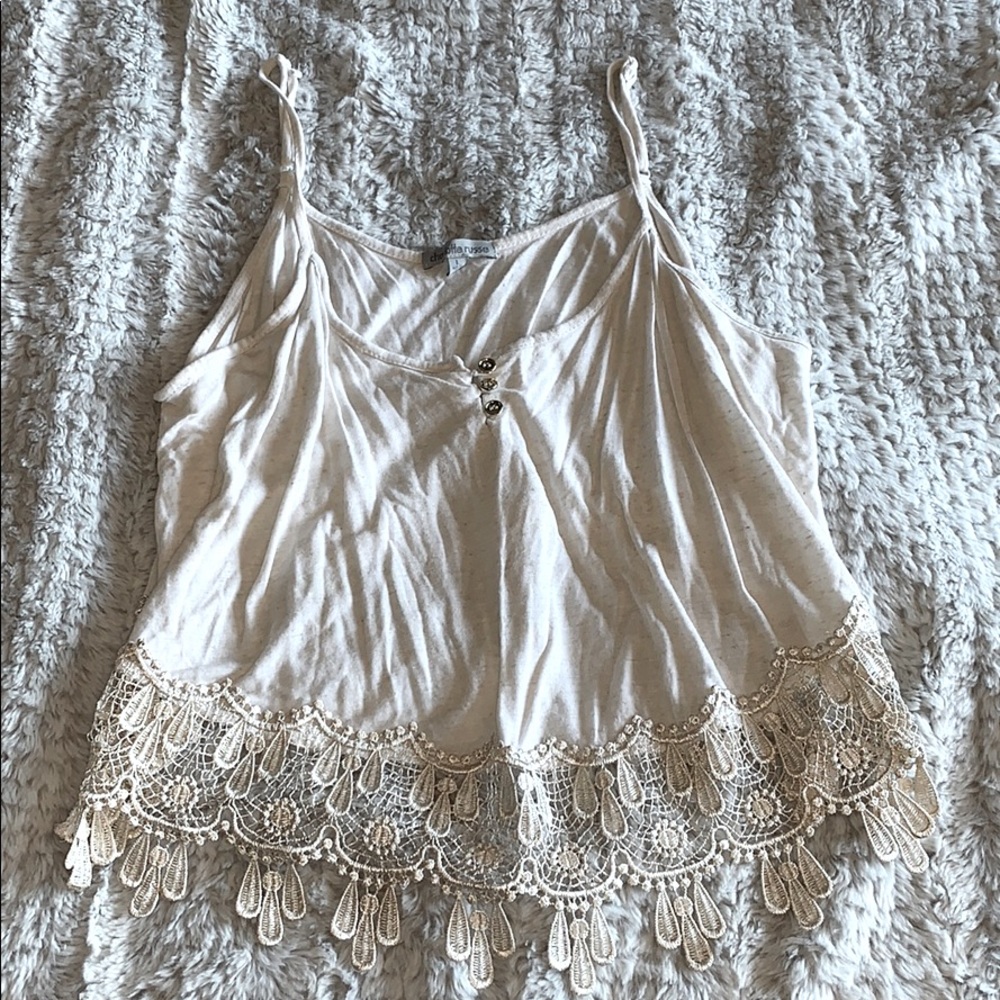 Cami with lace bottom